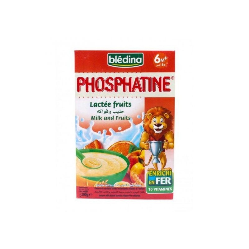 Céréales Phosphatine Lactée fruits Blédina 200G