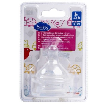 Tétine Silicone (2ème age) lot de 2