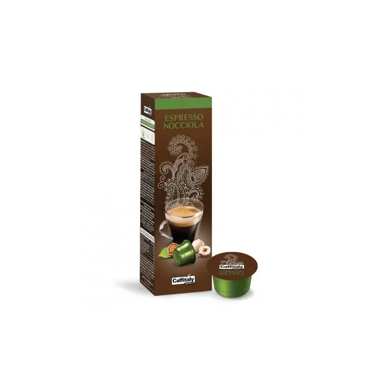 Café Espresso Nocciola Capsule Etui De 10 Pièces Caffitaly