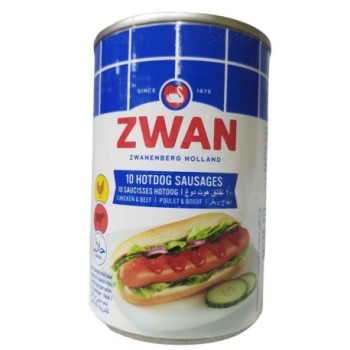 Hot dog de poulet et boeuf zwan 200g