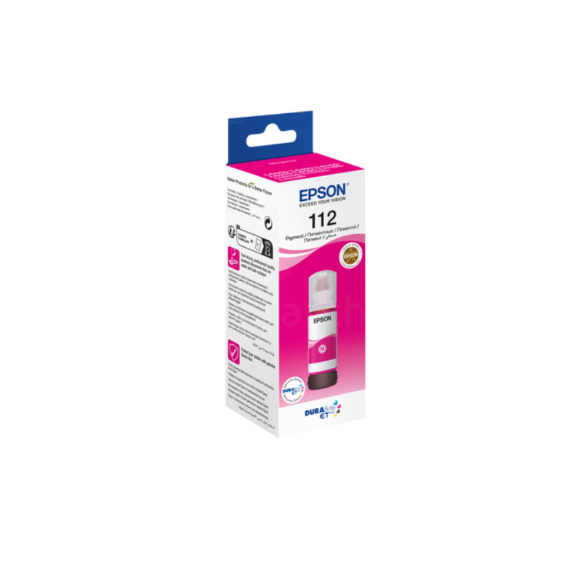 EPSON 112 EcoTank Pigment Magenta ink bottle