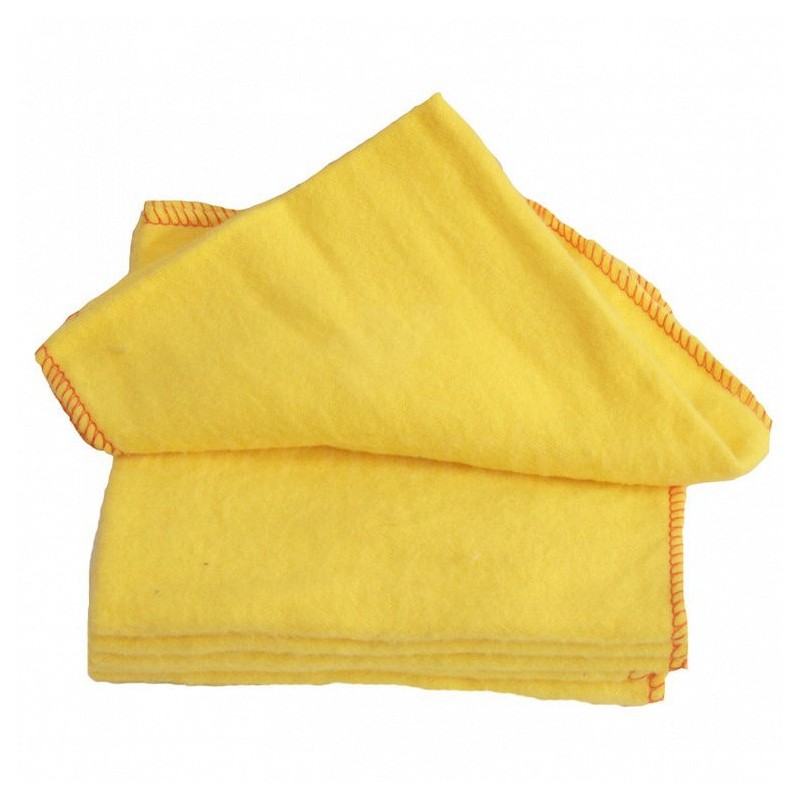 Chamoisine Jaune Somacou 37 cm x 32 cm | Chiffon doux en coton