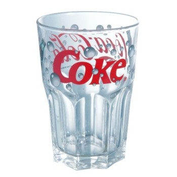 Set de 2 gobelets hauts Coca Cola Buble Luminarc