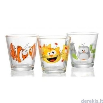Lot de 3 Verres  FUNNY