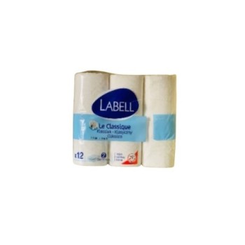 PAPIER TOILETTE LABELL LE CLASSIQUE DOUBLE EPAISSEUR RLX 12 "NET"