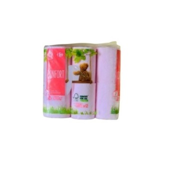 PAPIER TOILETTE LABELL LE CLASSIQUE ROSE DOUBLE EPAISSEUR RLX 12 "NET"